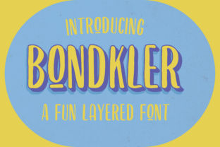 Bondkler: A Magical Display Font