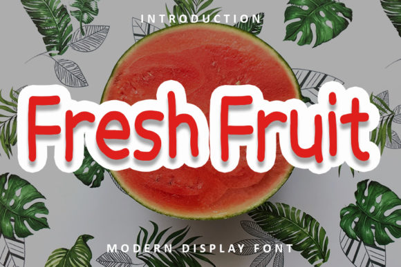 Fresh Fruit Font for Web Design
