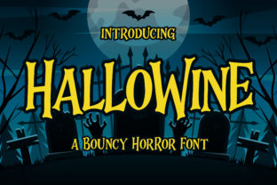 Hallowine: A Spooky Display Font