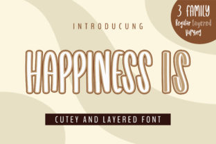 Happiness is: A Bold, Emotional Display Font