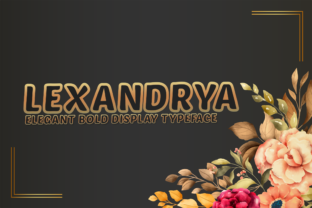 Lexandrya Outline Font for Creative Makers