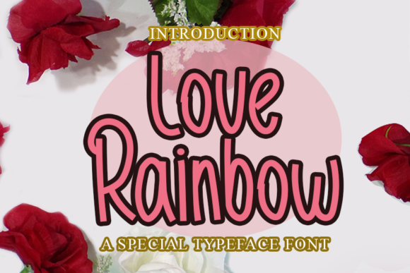Love Rainbow Font for Elegant Design