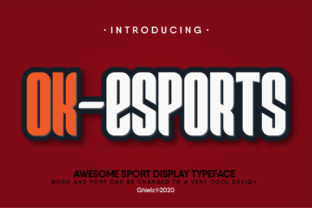 Ok-Esports: A Bold Display Font for Creative Projects