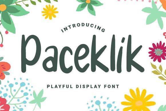 Paceklik: A Friendly Display Font