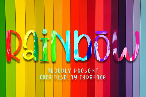 Rainbow Font: A Playful Display for Creative Projects