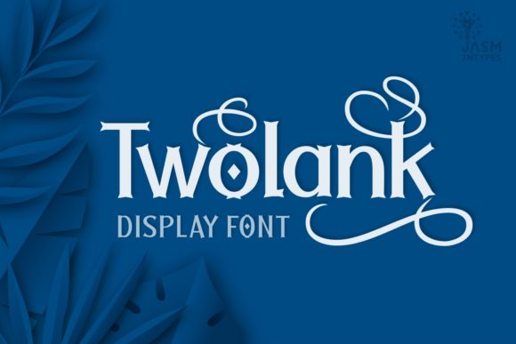 Twolank: A Sweet Display Font