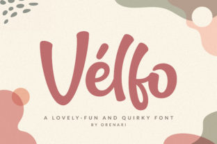 Velfo: A Quirky Display Font for Business