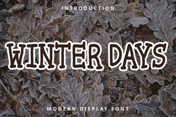 Winter Days Font for Creative Makers